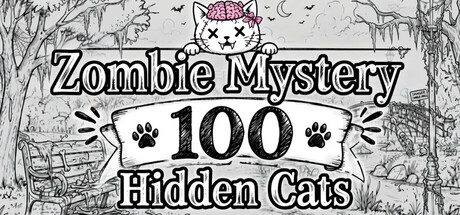Zombie Mystery: 100 Hidden Cats